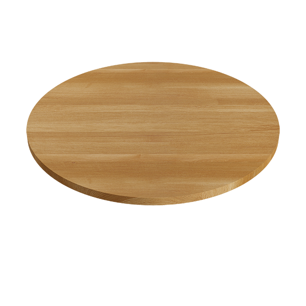 Tischplatte rund Eiche Premium