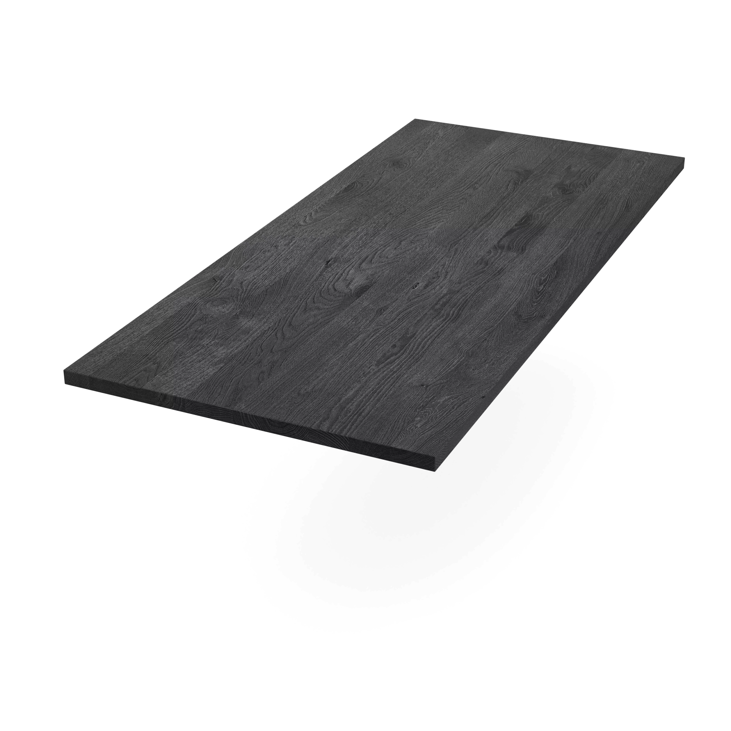 Esstisch aus geköhlter Asteiche – markante Holzoptik mit dunklem Charakter